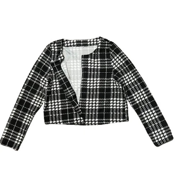 Houndstooth Cardigan Blazer - Picture 6 of 6